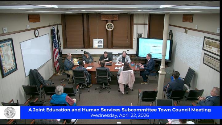 Thumbnail image for A Joint Education and Human Services Subcommittee Town Council Meeting 4-22-26
