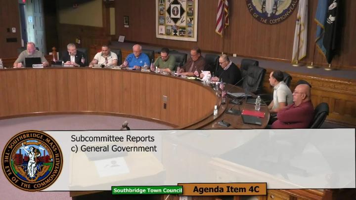Thumbnail image for Southbridge Town Council Meeting:   6/1/2026