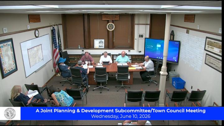 Thumbnail image for A Joint Planning & Development Subcommittee/Town Council Meeting:  6-10-2026