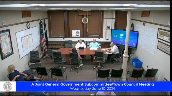 Thumbnail image for A Joint General Government Subcommittee/Town Council Meeting:  6-10-2026