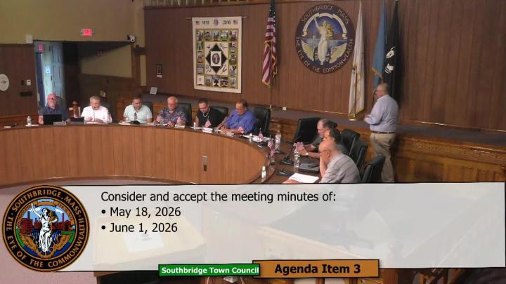 Thumbnail image for Town Council Meeting:   Live - 6/15/2026