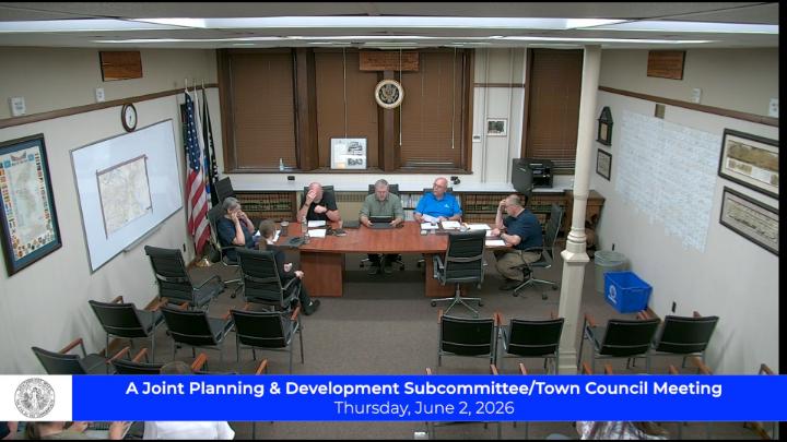 Thumbnail image for A Joint Planning and Development Subcommittee & Town Council Meeting 6-25-26
