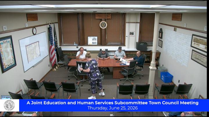 Thumbnail image for A Joint Education and Human Services Subcommittee Town Council Meeting 6-25-26