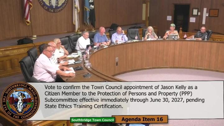 Thumbnail image for Southbridge Town Council Meeting  -  7/27/2026