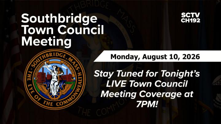 Thumbnail image for Southbridge Town Council Meeting 8/10/2026