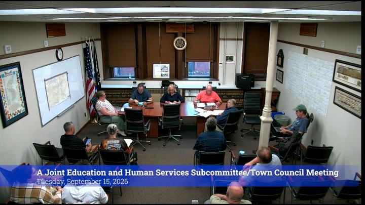 Thumbnail image for A Joint Education and Human Services Subcommittee/Town Council Meeting 9-15-26